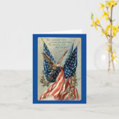  adelaar met vlag kaart (Gele Bloem)