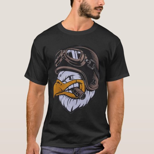 Adelaar Motorrijder T-shirt (Voorkant)