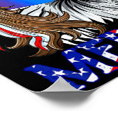 Adelaar Mullet Zonnebril Merica 4 juli VS Amerika Poster (Hoek)