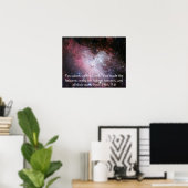 Adelaar Nevel Ruimte Foto Bijbeltekst Poster (Thuiskantoor)
