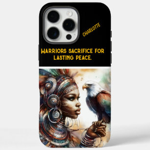 Adelaar-omklede krijgsvrouw koningin van kracht iPhone 16 pro max hoesje