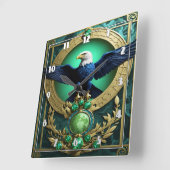 Adelaar op boomtak tijdens Gouden Uur Vierkante Klok (Hoek)