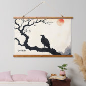 Adelaar op kale boom hangend wandkleed (Slaapkamer)