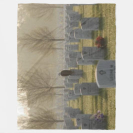 ADELAAR op MILITAIRE BEGRAAFPLAATS Fleece Deken