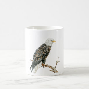 Adelaar op tak koffiemok