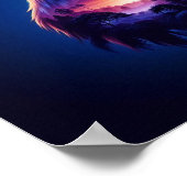 Adelaar overladen met mystiek zonsonderganglandsch poster (Hoek)