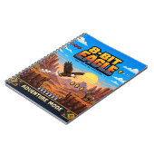 Adelaar, Retro 8-Bit Pixelkunst Notitieboek (Linkerzijde)