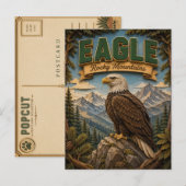Adelaar Rocky Mountains POPCUT Briefkaart (Voorkant / Achterkant)