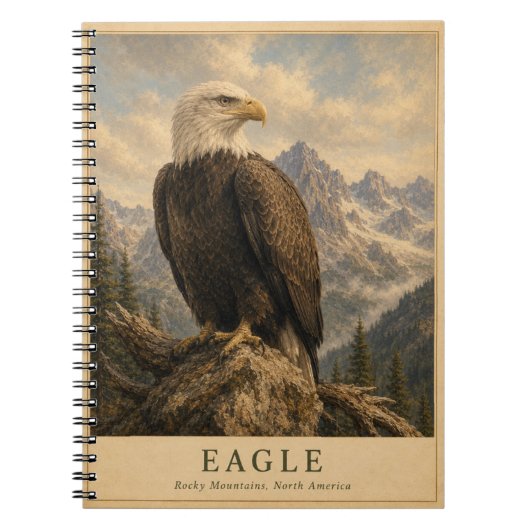 Adelaar Rocky Mountains VINTAGE Notitieboek (Voorkant)
