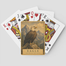Adelaar Rocky Mountains VINTAGE Pokerkaarten