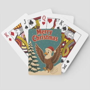 Adelaar Sneeuw Drift Dier Kerstmis Pokerkaarten