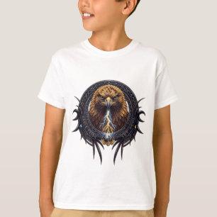 Adelaar Stam Sky Soul Bliksem Mythologische Kam T-shirt