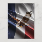 adelaar stijgt over strepen briefkaart (Voorkant)