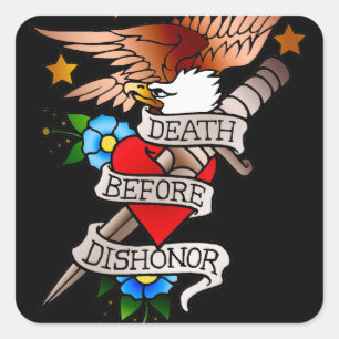  adelaar tattoo vierkante sticker