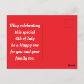 Adelaar USA 250e verjaardag briefkaart (Achterkant)