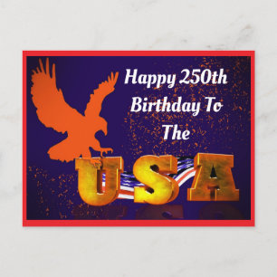 Adelaar USA 250e verjaardag briefkaart