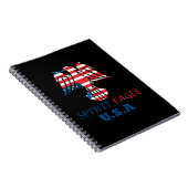 Adelaar USA vlag geest Notitieboek (Rechterzijde)