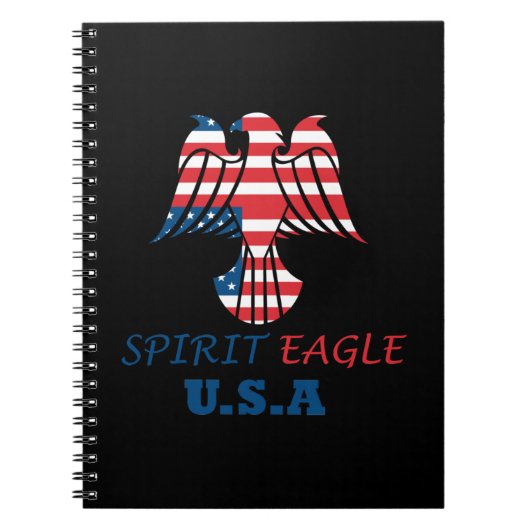 Adelaar USA vlag geest Notitieboek (Voorkant)