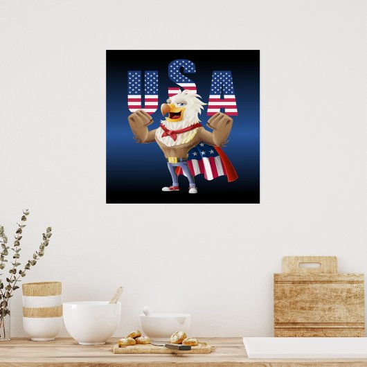 Adelaar van 4 juli poster (Keuken)