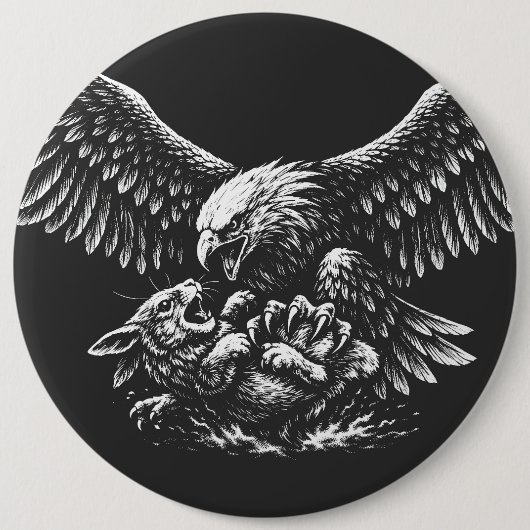 Adelaar van As door BurnsInHell Ronde Button 6,0 Cm (Voorkant)