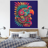 Adelaar van de Vijfde Zon Canvas Afdruk (Insitu (Slaapkamer))