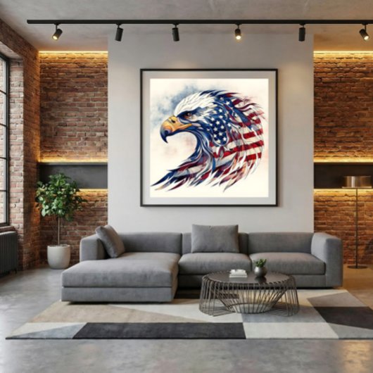 Adelaar van de Vrijheid Canvas Afdruk
