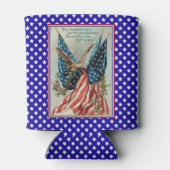 adelaar Vierde juli Patriottische vlag Blikjeskoeler (Achterkant)