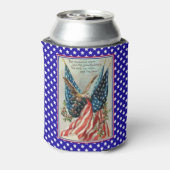 adelaar Vierde juli Patriottische vlag Blikjeskoeler (Blikje Achterkant)