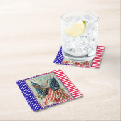  adelaar Vierde juli Patriottische vlag Kartonnen Onderzetters (Insitu)