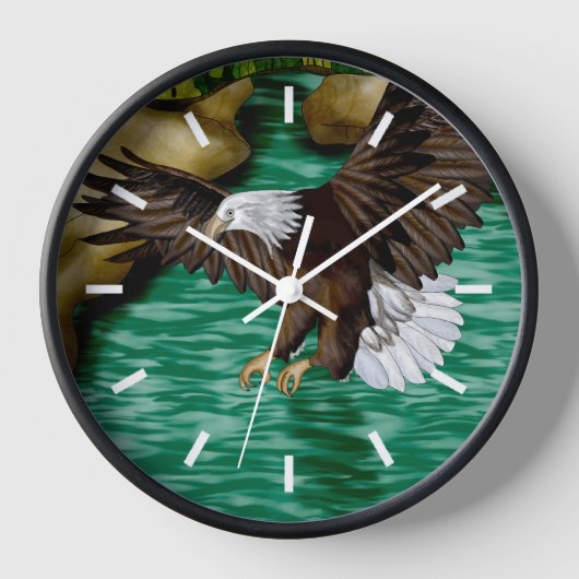 Adelaar Vliegen over rivier en bergen (Voorkant)