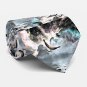 Adelaar vliegt boven wateroppervlak stropdas (Opgerold)