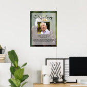 Adelaar Vogel, Viering van het Leven, Funeral Foto Poster (Thuiskantoor)