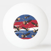 Adelaar Vogel VS Patriottische Amerikaanse Vlag Pingpongbal (Achterkant)