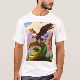 Adelaar vs slang op de berg" t-shirt