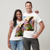 Adelaar vs slang op de berg" t-shirt (Unisex)