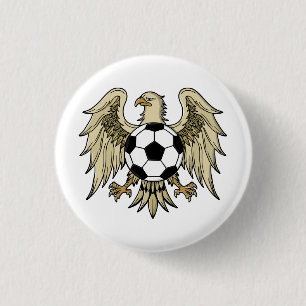 Adelaar Wapen van Duitse Afkomst Ronde Button 3,2 Cm