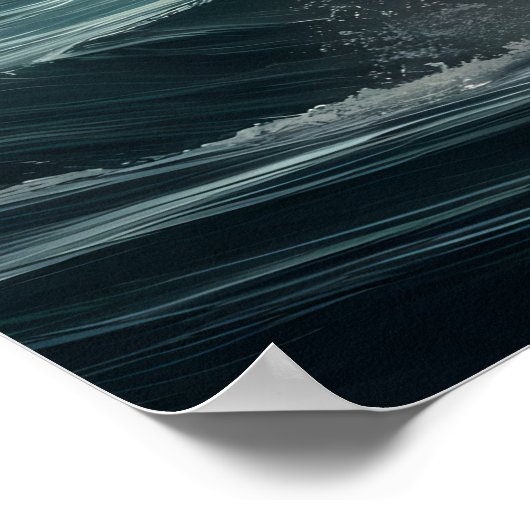 Adelaar zweeft over vis op water poster (Hoek)