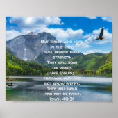 Adelaar Zwevende Meer Berg Poster (Voorkant)