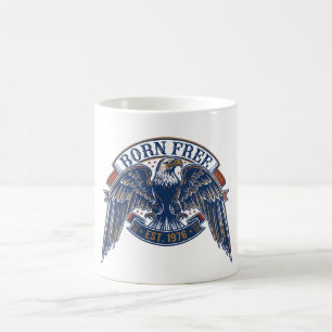 Adelaarembleem met Born Free-spandoek, Majestueuze Koffiemok