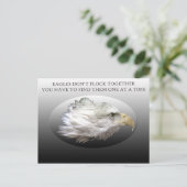 Adelaars komen niet samen in Briefkaart (Staand voorkant)