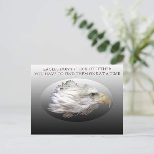 Adelaars komen niet samen in Briefkaart (Staand voorkant)