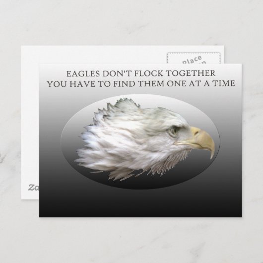 Adelaars komen niet samen in Briefkaart (Voorkant / Achterkant)