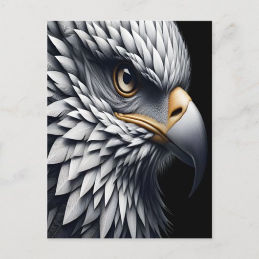 Adelaars scherpe blik briefkaart (Voorkant)