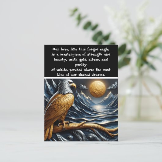 Adelaarsblik: Summit, Deep, Azure Briefkaart (Staand voorkant)