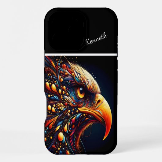 Adelaarsblik van Kleur iPhone Hoesje (Achterkant)