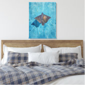 Adelaarschijfstaartrog - Oceaan Canvas Afdruk (Insitu (Slaapkamer))
