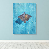 Adelaarschijfstaartrog - Oceaan Canvas Afdruk (Insitu (Houten vloer))