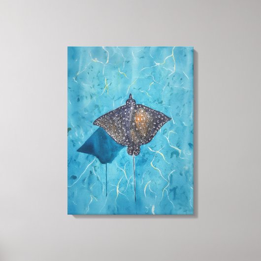 Adelaarschijfstaartrog - Oceaan Canvas Afdruk (Voorkant)