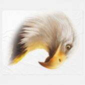 Adelaarsgezicht  fleece deken (Voorkant (Horizontaal))