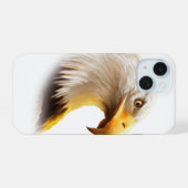 Adelaarsgezicht iPhone 15 case (Achterkant horizontaal)